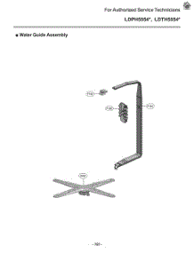 Diagram 6 parts for Lg Dishwasher LDPH5554D from AppliancePartsPros.com