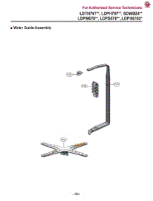 Water Guide Assembly parts for Lg Dishwasher LDPH6762S from AppliancePartsPros.com
