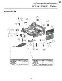 Base Assembly parts for Lg Dishwasher LDPH7972S from AppliancePartsPros.com
