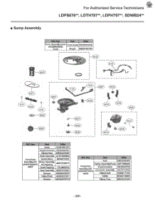 Sump Assembly Svc Part parts for Lg Dishwasher LDPH7972S from AppliancePartsPros.com