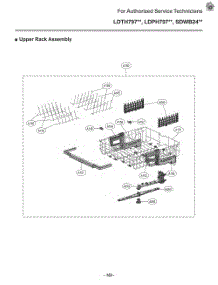 Upper Rack Assembly parts for Lg Dishwasher LDPH7972S from AppliancePartsPros.com