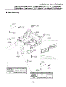 Base Assembly parts for Lg Dishwasher LDPN454HT from AppliancePartsPros.com