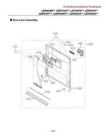 Door Liner parts for Lg Dishwasher LDPN6761T from AppliancePartsPros.com