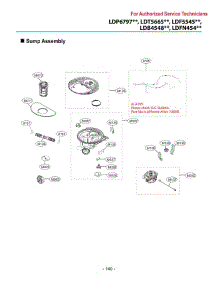 Sump Assembly parts for Lg Dishwasher LDPN6761T from AppliancePartsPros.com