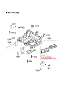 Base Assy parts for Lg Dishwasher LDPN6761T/00 from AppliancePartsPros.com