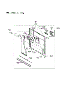 Door Liner Assy parts for Lg Dishwasher LDPN6761T/00 from AppliancePartsPros.com