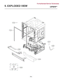 Section 1 parts for Lg Dishwasher LDPS6762D from AppliancePartsPros.com