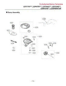 Section 10 parts for Lg Dishwasher LDT5665WW from AppliancePartsPros.com