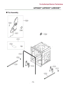 Section 2 parts for Lg Dishwasher LDT5665WW from AppliancePartsPros.com