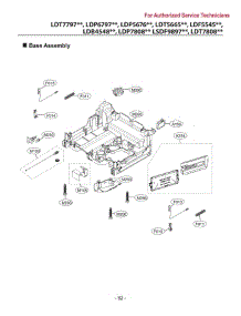 Section 3 parts for Lg Dishwasher LDT5665WW from AppliancePartsPros.com