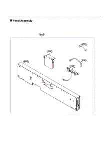 Panel Assy parts for Lg Dishwasher LDT5665WW/00 from AppliancePartsPros.com