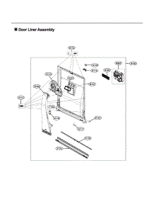 Door Liner Assy parts for Lg Dishwasher LDT5665WW/00 from AppliancePartsPros.com