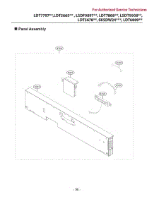 Panel Assembly parts for Lg Dishwasher LDT6809BD from AppliancePartsPros.com