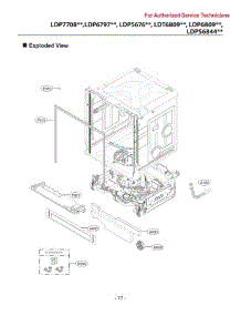 Section 4 parts for Lg Dishwasher LDT6809BD from AppliancePartsPros.com