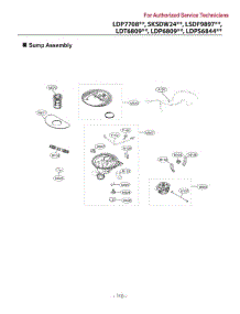 Sump Assembly parts for Lg Dishwasher LDT6809BD from AppliancePartsPros.com