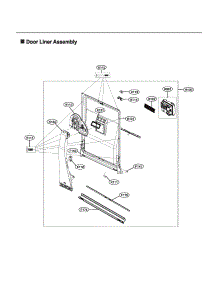 Door Liner Assy parts for Lg Dishwasher LDT6809BD/00 from AppliancePartsPros.com