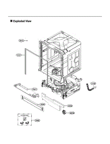 Lower Frame Assy parts for Lg Dishwasher LDT6809BD/00 from AppliancePartsPros.com