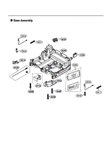 Base Assy parts for Lg Dishwasher LDT6809BD/00 from AppliancePartsPros.com