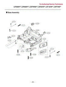 Base Assembly parts for Lg Dishwasher LDT6809SS from AppliancePartsPros.com