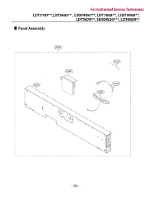 Panel Assembly parts for Lg Dishwasher LDT6809SS from AppliancePartsPros.com