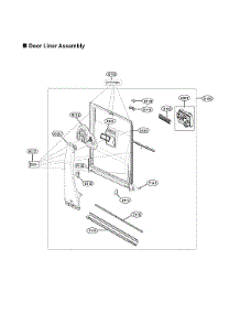 Door Liner Assy parts for Lg Dishwasher LDT6809SS/00 from AppliancePartsPros.com