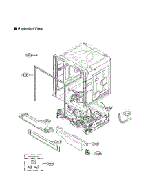 Lower Frame Assy parts for Lg Dishwasher LDT6809SS/00 from AppliancePartsPros.com