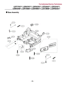 Base Assembly parts for Lg Dishwasher LDT7797BM from AppliancePartsPros.com