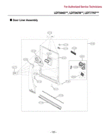 Door Liner Assembly parts for Lg Dishwasher LDT7797BM from AppliancePartsPros.com