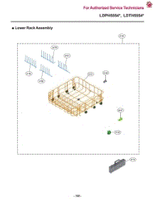Lower Rack Assembly parts for Lg Dishwasher LDTH5554D from AppliancePartsPros.com