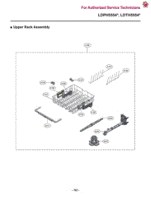 Upper Rack Assembly parts for Lg Dishwasher LDTH5554S from AppliancePartsPros.com