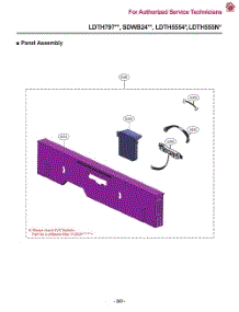 Panel Assembly parts for Lg Dishwasher LDTH555NS from AppliancePartsPros.com