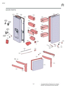 Door Parts parts for Lg Refrigerator LF20C6330S from AppliancePartsPros.com