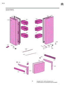 Door Parts parts for Lg Refrigerator LF21C6200S from AppliancePartsPros.com
