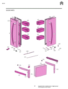 Door Parts parts for Lg Refrigerator LF21G6200S from AppliancePartsPros.com