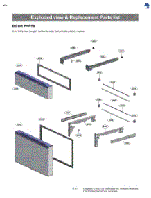Exploded View & Replacement Parts List parts for Lg Refrigerator LF25C8330S from AppliancePartsPros.com