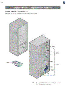 Valve & Water Tube Parts parts for Lg Refrigerator LF25C8330S from AppliancePartsPros.com