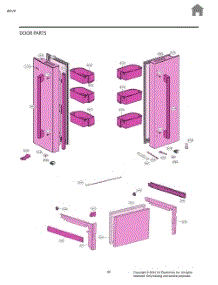 Door Parts parts for Lg Refrigerator LF25H6200S from AppliancePartsPros.com