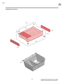 Freezer Parts parts for Lg Refrigerator LF25H6330D from AppliancePartsPros.com