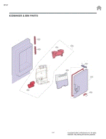 Icemaker & Bin Parts parts for Lg Refrigerator LF25H6330D from AppliancePartsPros.com