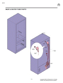Valve & Water Tube Parts parts for Lg Refrigerator LF25H6330D from AppliancePartsPros.com