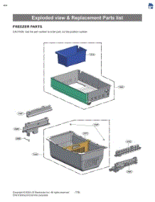 Exploded View & Replacement Parts List parts for Lg Refrigerator LF26C6360S from AppliancePartsPros.com