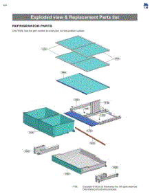 Exploded View & Replacement Parts List parts for Lg Refrigerator LF26C6360S from AppliancePartsPros.com