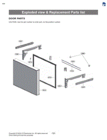 Exploded View & Replacement Parts List parts for Lg Refrigerator LF26C6360S from AppliancePartsPros.com