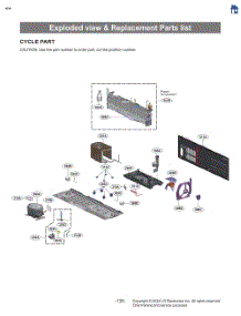 Exploded View & Replacement Parts List parts for Lg Refrigerator LF26C6360S from AppliancePartsPros.com