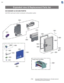 Freezer Room Ice Maker parts for Lg Refrigerator LF26C6360S from AppliancePartsPros.com