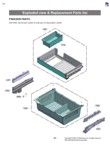 Exploded View & Replacement Parts List parts for Lg Refrigerator LF26C8210S from AppliancePartsPros.com