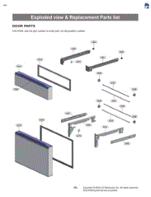 Exploded View & Replacement Parts List parts for Lg Refrigerator LF26G8210S from AppliancePartsPros.com