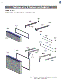 Exploded View & Replacement Parts List parts for Lg Refrigerator LF29H8330D from AppliancePartsPros.com