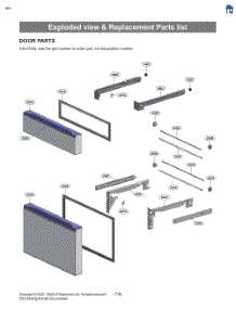 Exploded View & Replacement Parts List parts for Lg Refrigerator LF29S8250S from AppliancePartsPros.com