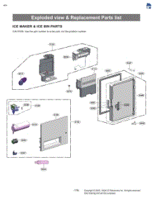 Ice Maker & Ice Bin Parts parts for Lg Refrigerator LF29S8250S from AppliancePartsPros.com